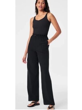 SPANX || On the Move Wide Leg Cargo Pants Adjustable Casual Fridays Black 2X